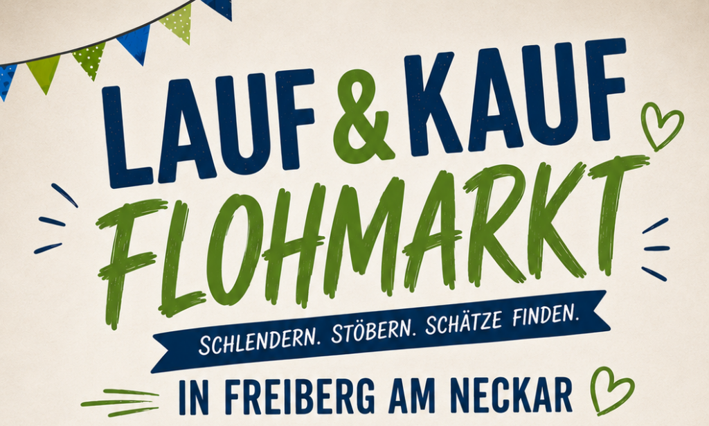 Lauf und Kauf Flohmarkt - Freiberg am Neckar Header